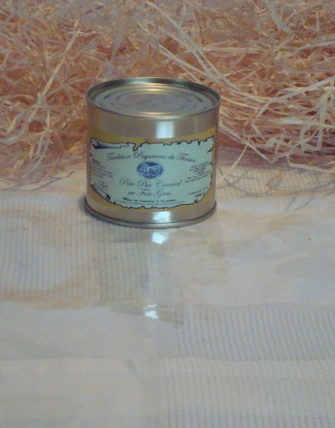 paté pur canard au foie gras boite 190grs