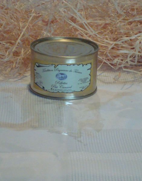 rillettes pur canard boite 250gr