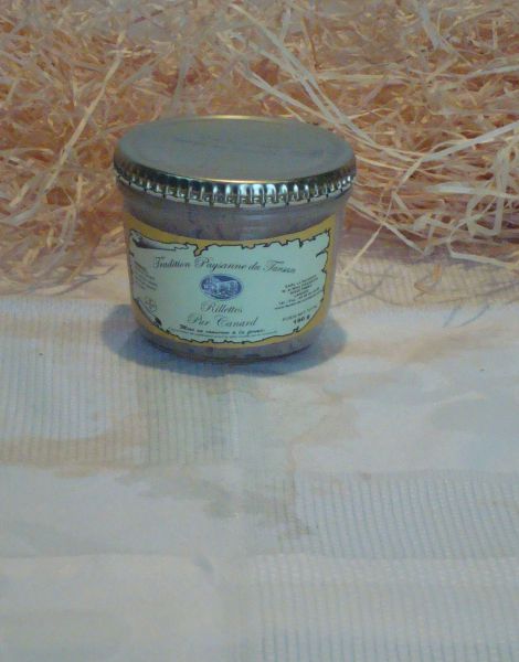 Rillettes pur canard bocal 190gr